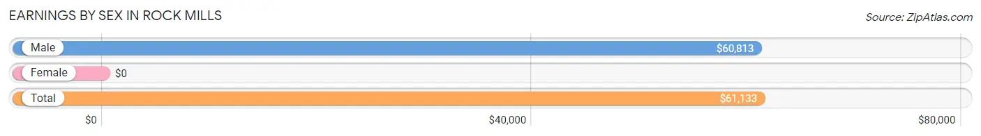 Earnings by Sex in Rock Mills