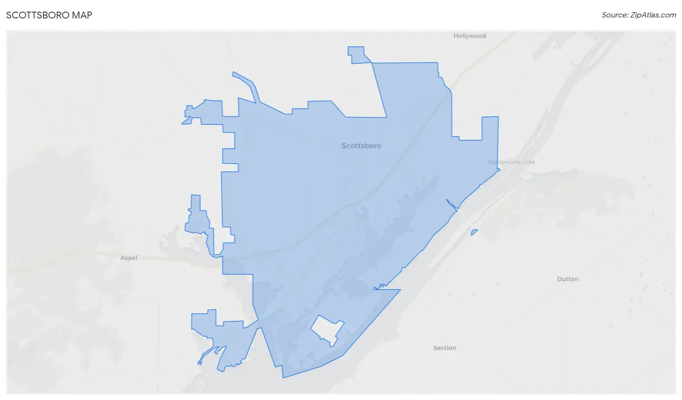 Scottsboro Map