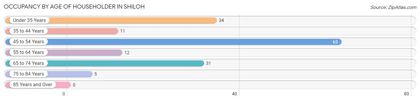 Occupancy by Age of Householder in Shiloh