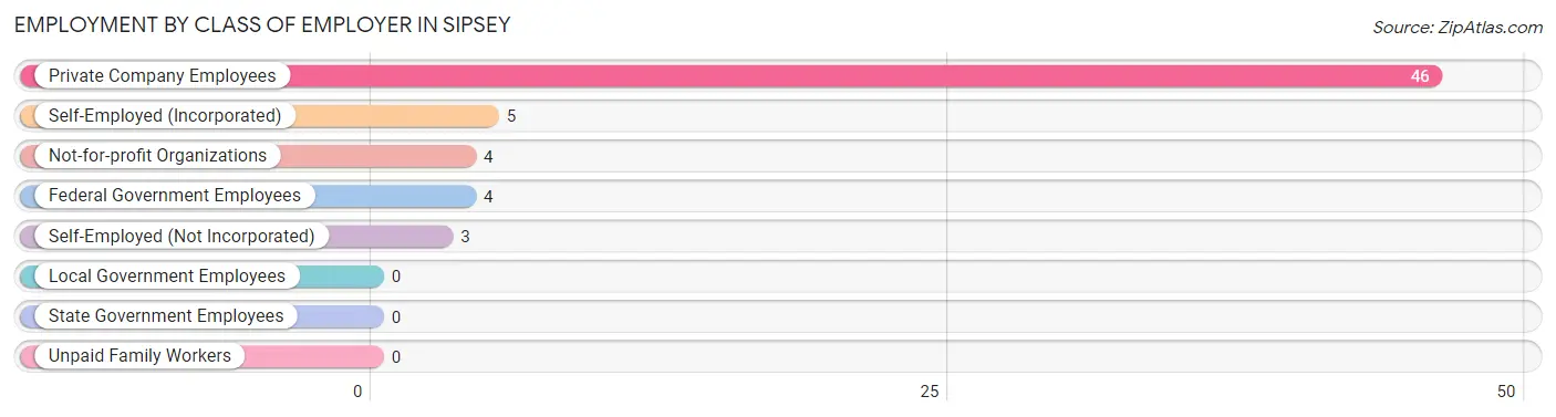 Employment by Class of Employer in Sipsey