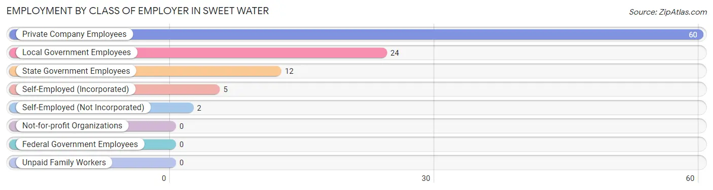 Employment by Class of Employer in Sweet Water