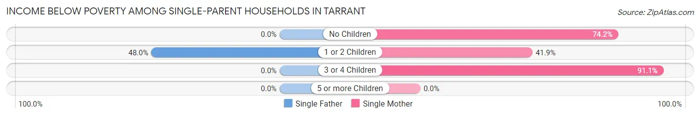 Income Below Poverty Among Single-Parent Households in Tarrant