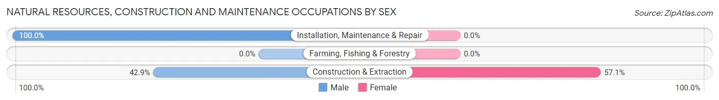 Natural Resources, Construction and Maintenance Occupations by Sex in Triana