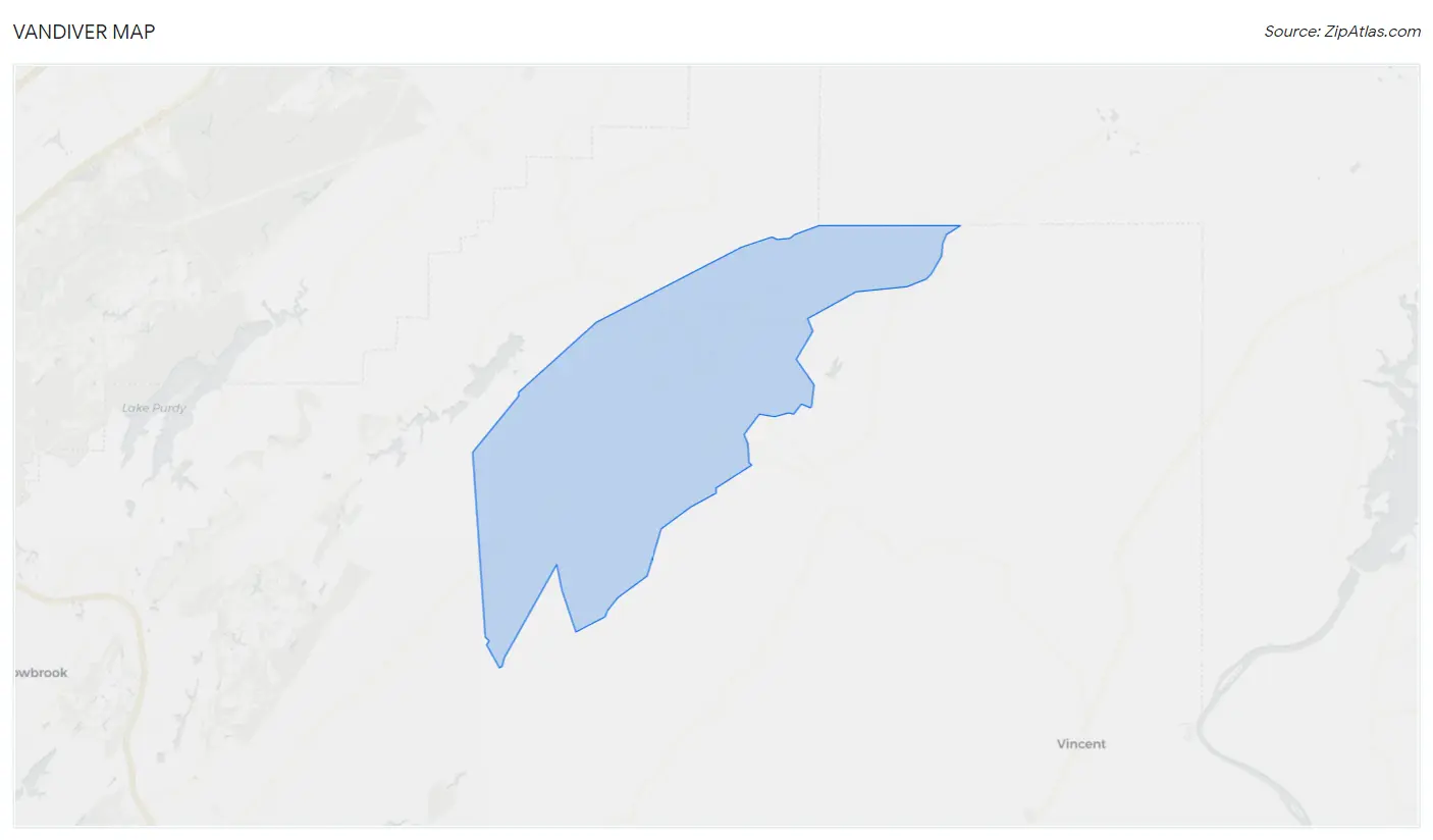 Vandiver Map