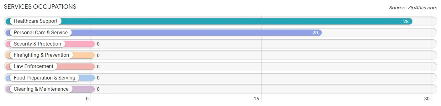 Services Occupations in Vernon