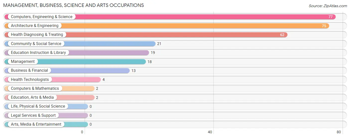 Management, Business, Science and Arts Occupations in Webb