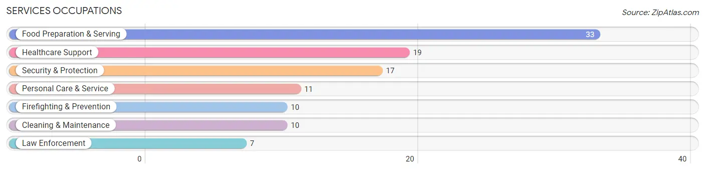 Services Occupations in Webb