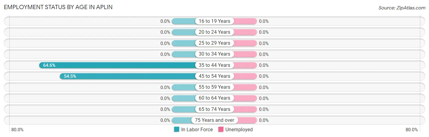 Employment Status by Age in Aplin