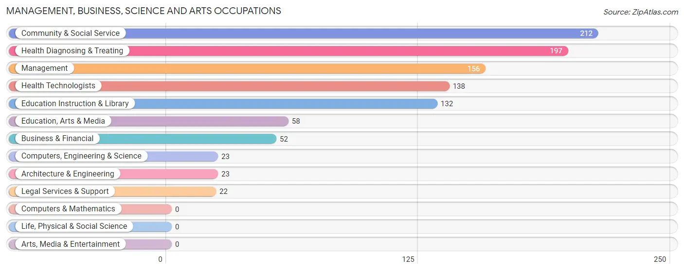 Management, Business, Science and Arts Occupations in Brookland