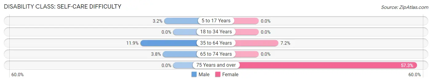 Disability in Corning: <span>Self-Care Difficulty</span>