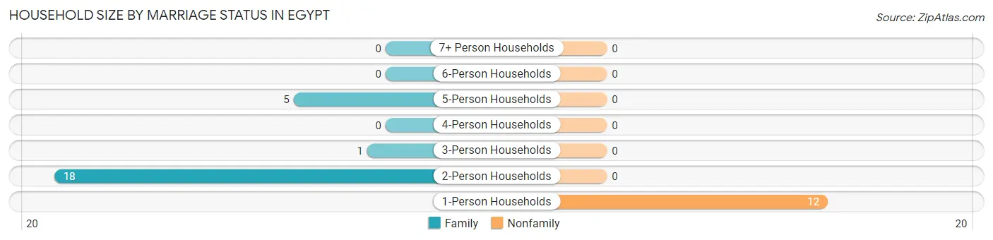 Household Size by Marriage Status in Egypt