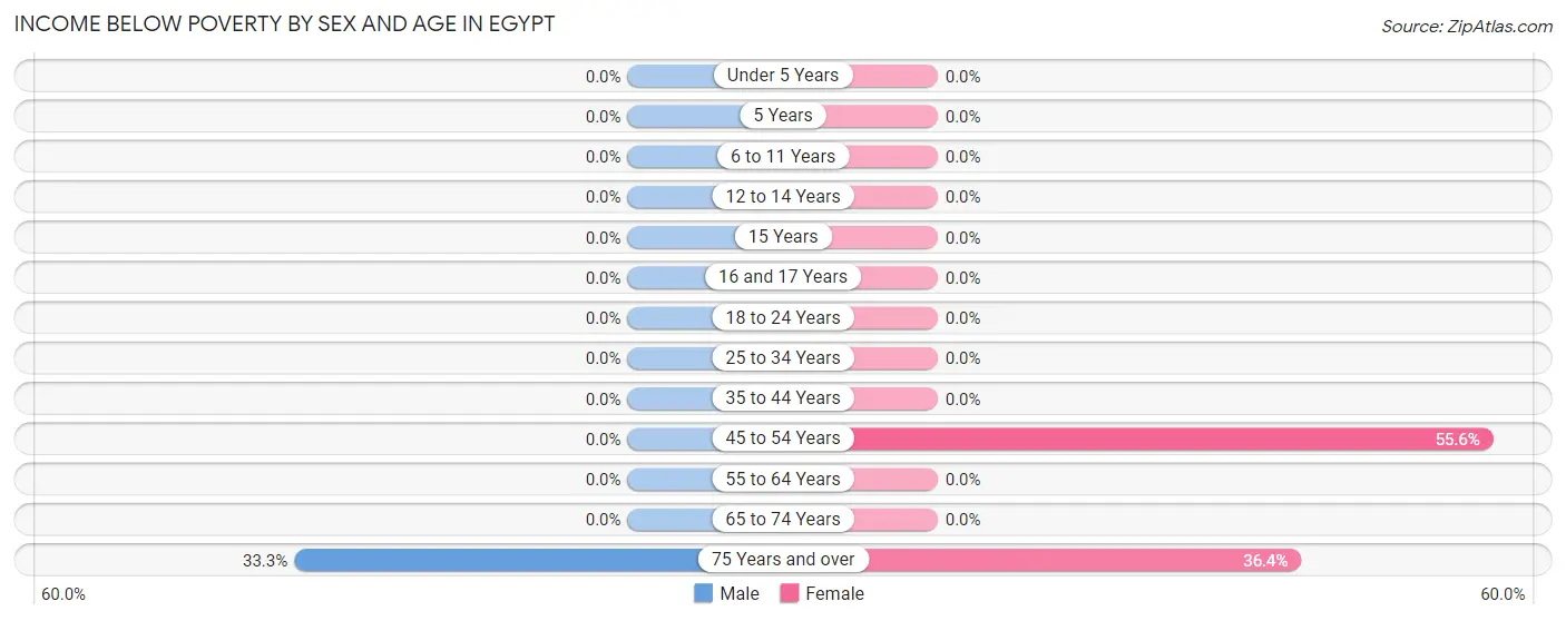 Income Below Poverty by Sex and Age in Egypt