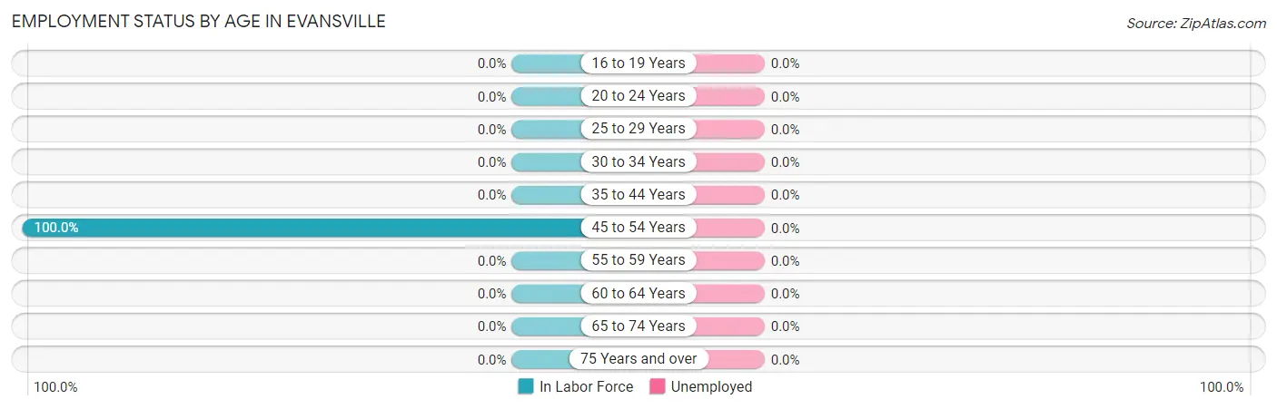 Employment Status by Age in Evansville