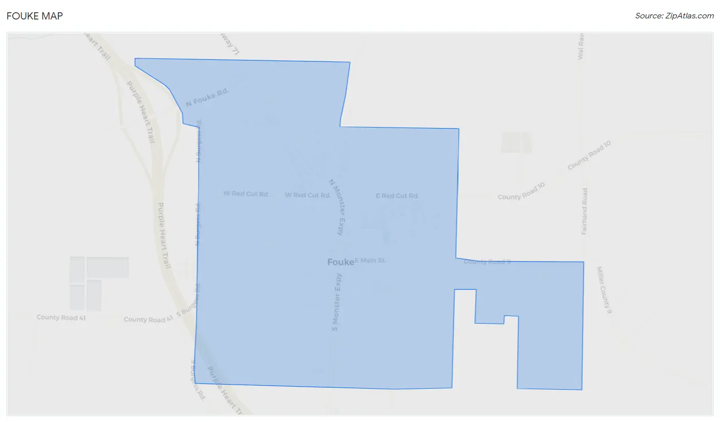 Fouke Map