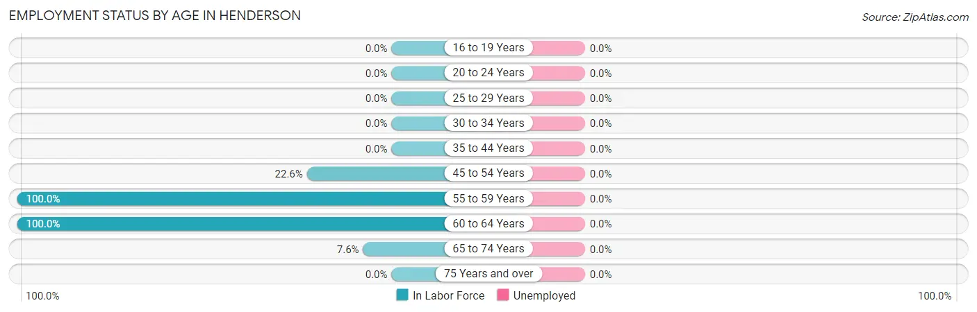 Employment Status by Age in Henderson