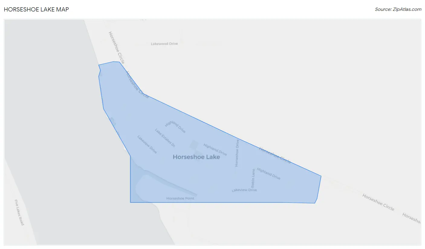 Horseshoe Lake Map