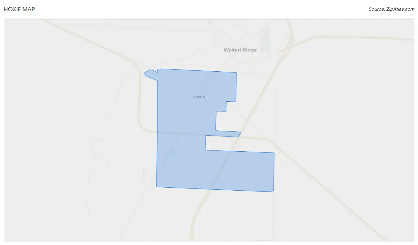 Hoxie Map