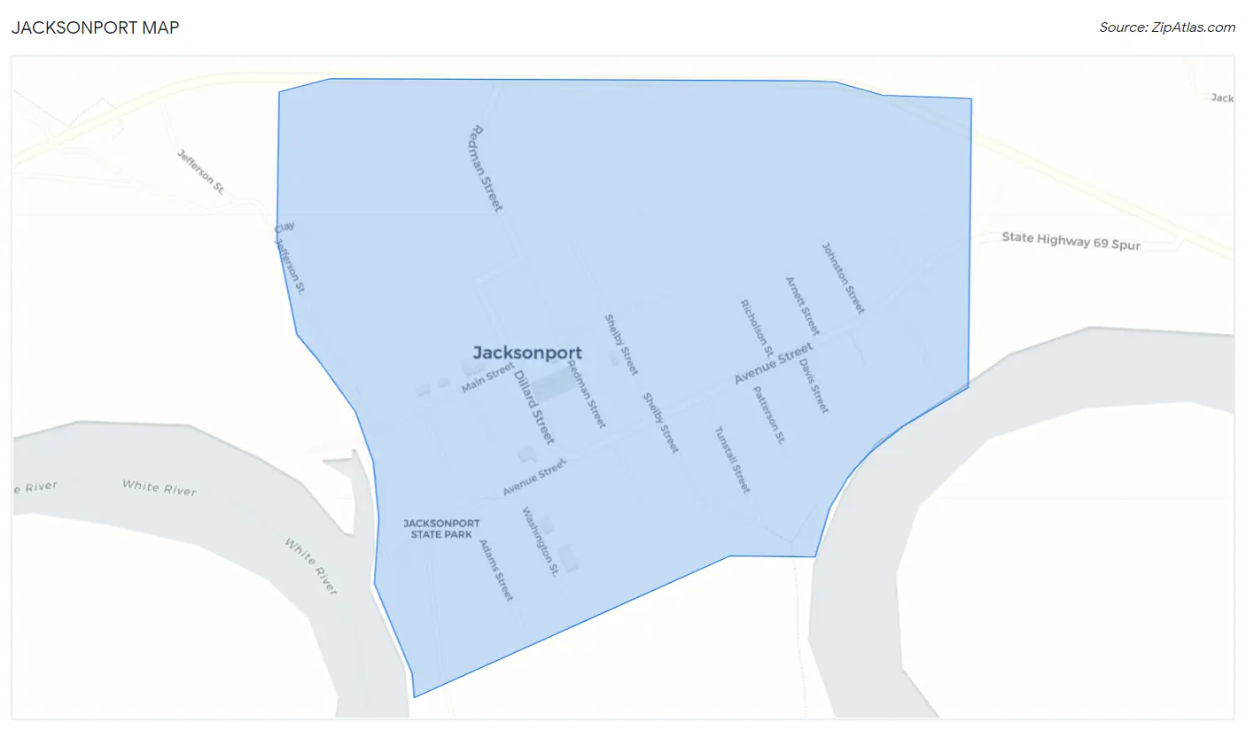 Jacksonport Map