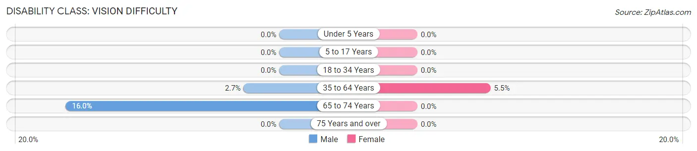 Disability in Leslie: <span>Vision Difficulty</span>