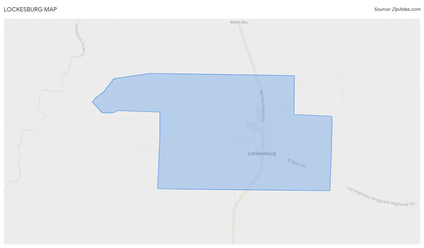 Lockesburg Map