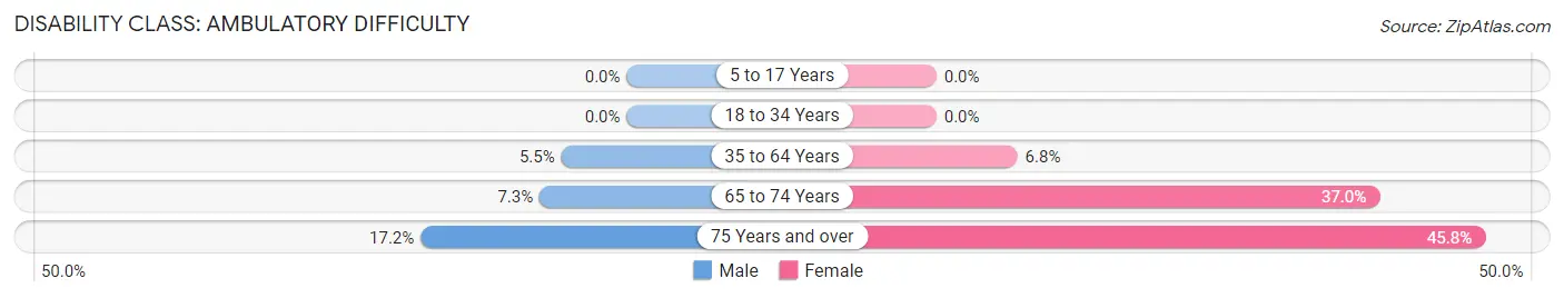 Disability in Lowell: <span>Ambulatory Difficulty</span>