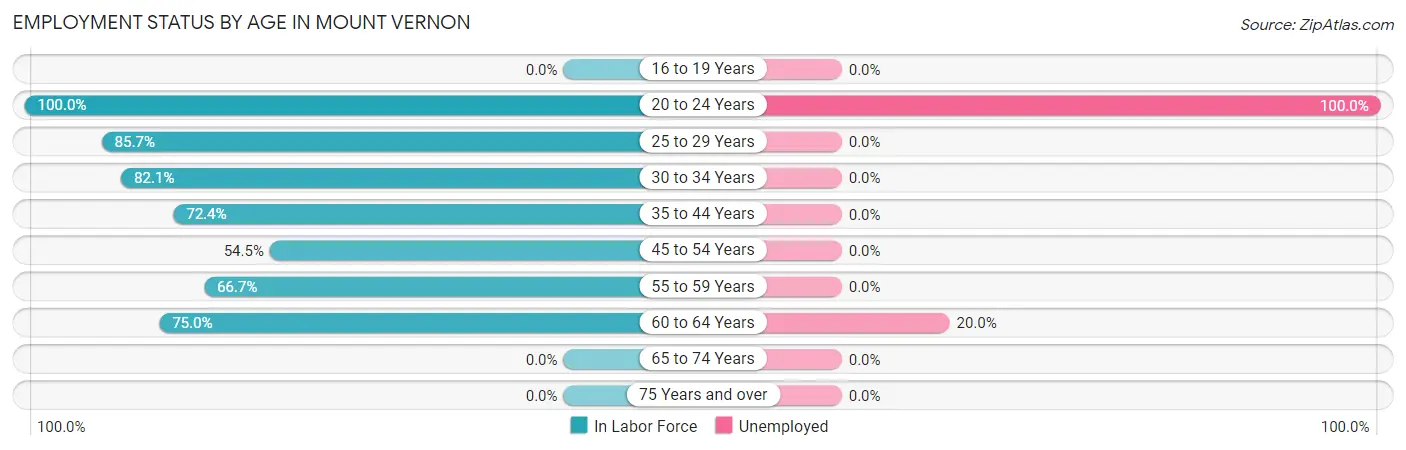 Employment Status by Age in Mount Vernon
