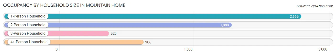 Occupancy by Household Size in Mountain Home
