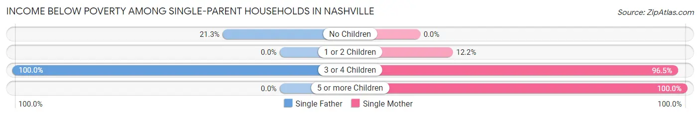 Income Below Poverty Among Single-Parent Households in Nashville