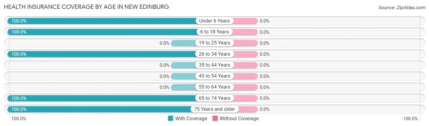 Health Insurance Coverage by Age in New Edinburg