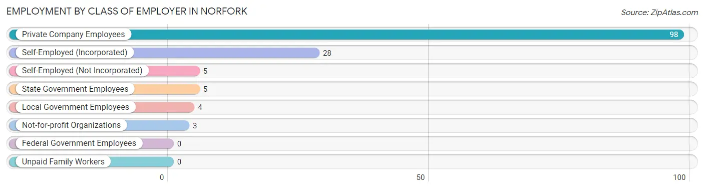 Employment by Class of Employer in Norfork