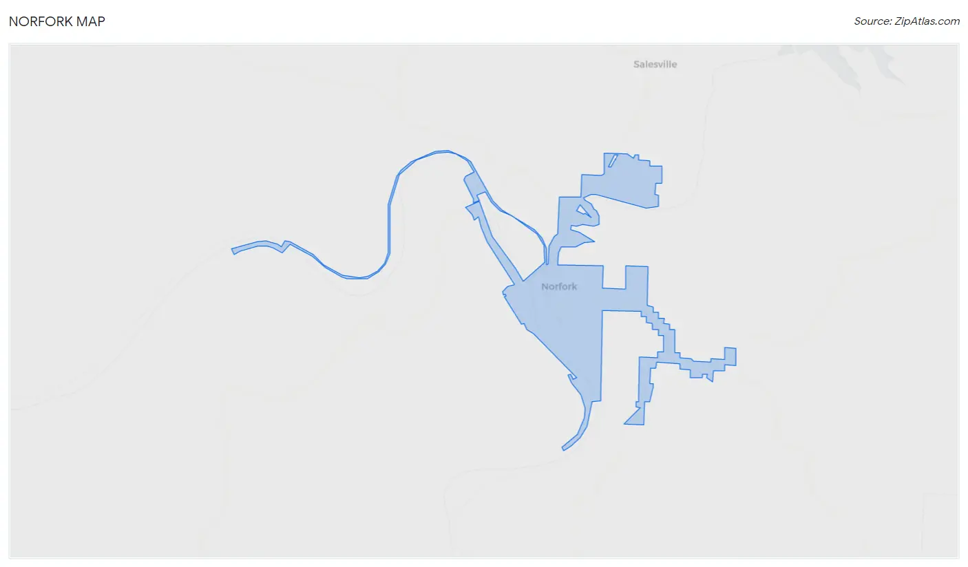 Norfork Map