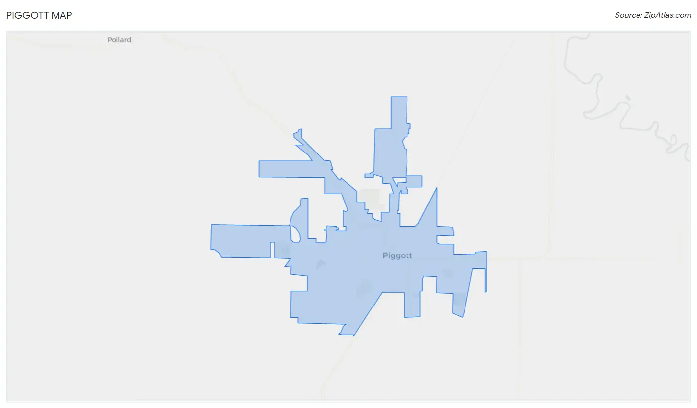 Piggott Map