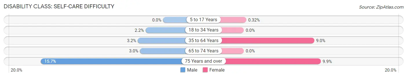 Disability in Piggott: <span>Self-Care Difficulty</span>