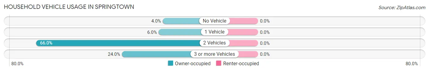 Household Vehicle Usage in Springtown