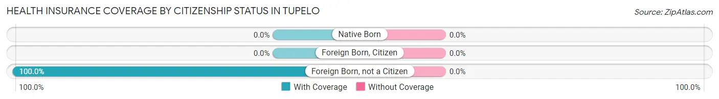 Health Insurance Coverage by Citizenship Status in Tupelo