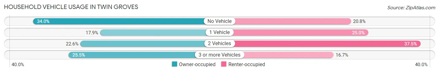 Household Vehicle Usage in Twin Groves