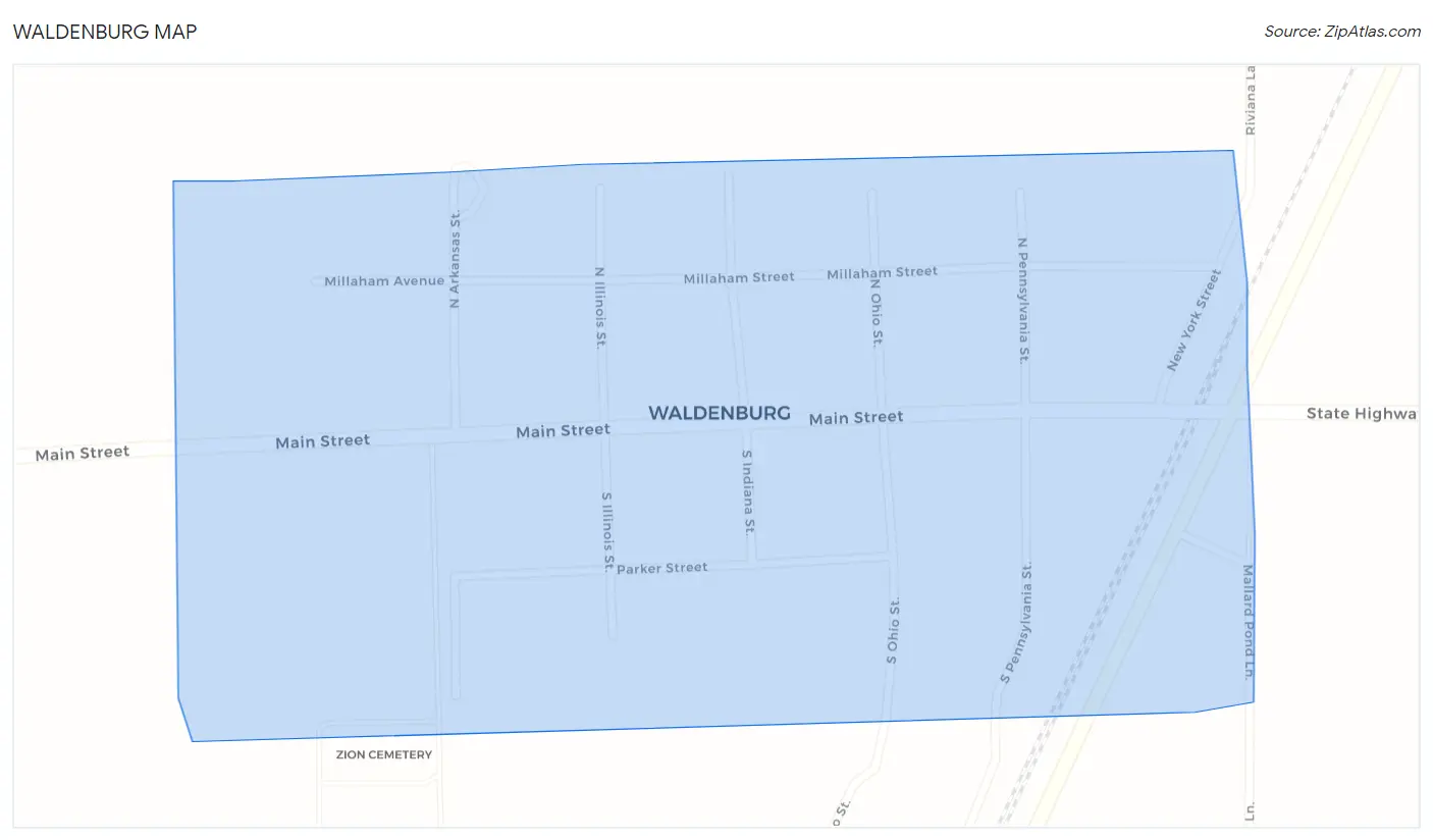 Waldenburg Map