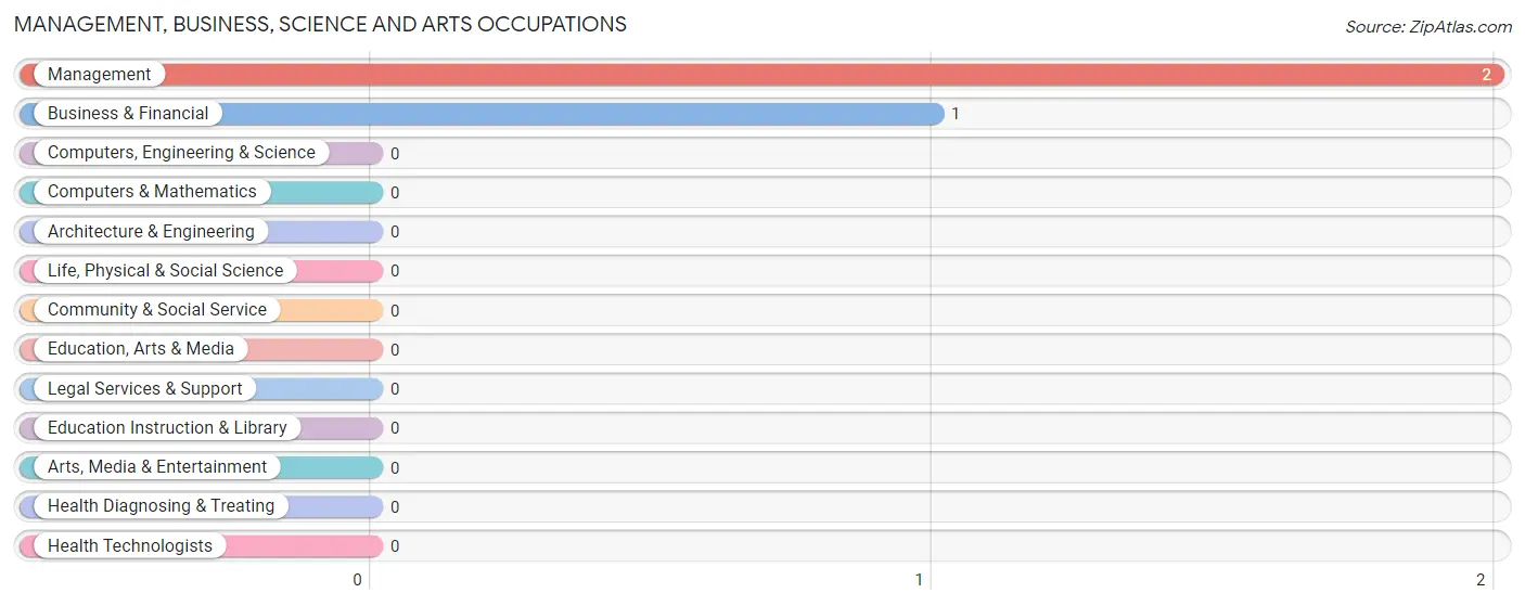 Management, Business, Science and Arts Occupations in Zinc