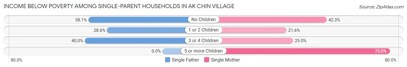 Income Below Poverty Among Single-Parent Households in Ak Chin Village