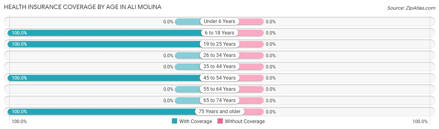 Health Insurance Coverage by Age in Ali Molina