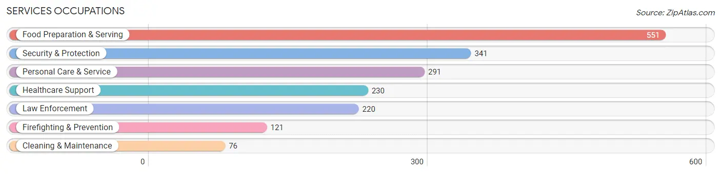 Services Occupations in Anthem