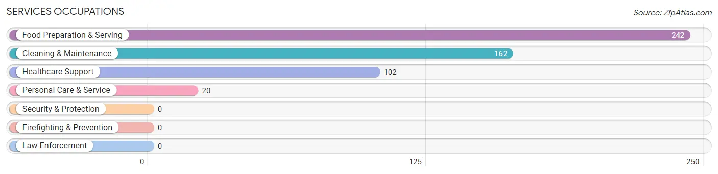 Services Occupations in Avenue B and C