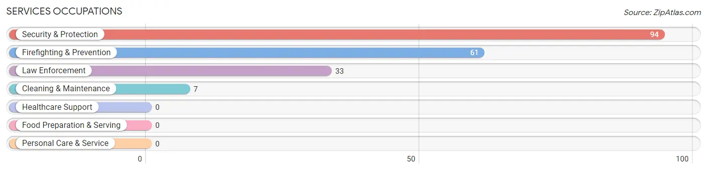 Services Occupations in Blue Ridge