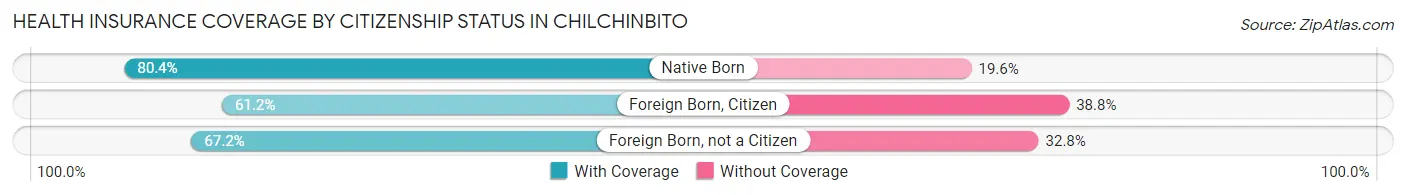 Health Insurance Coverage by Citizenship Status in Chilchinbito