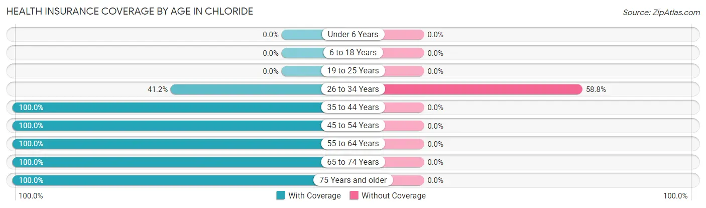 Health Insurance Coverage by Age in Chloride