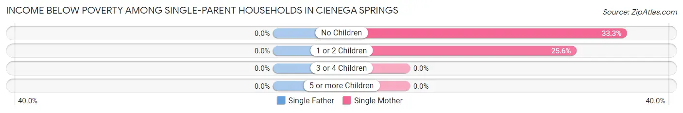Income Below Poverty Among Single-Parent Households in Cienega Springs