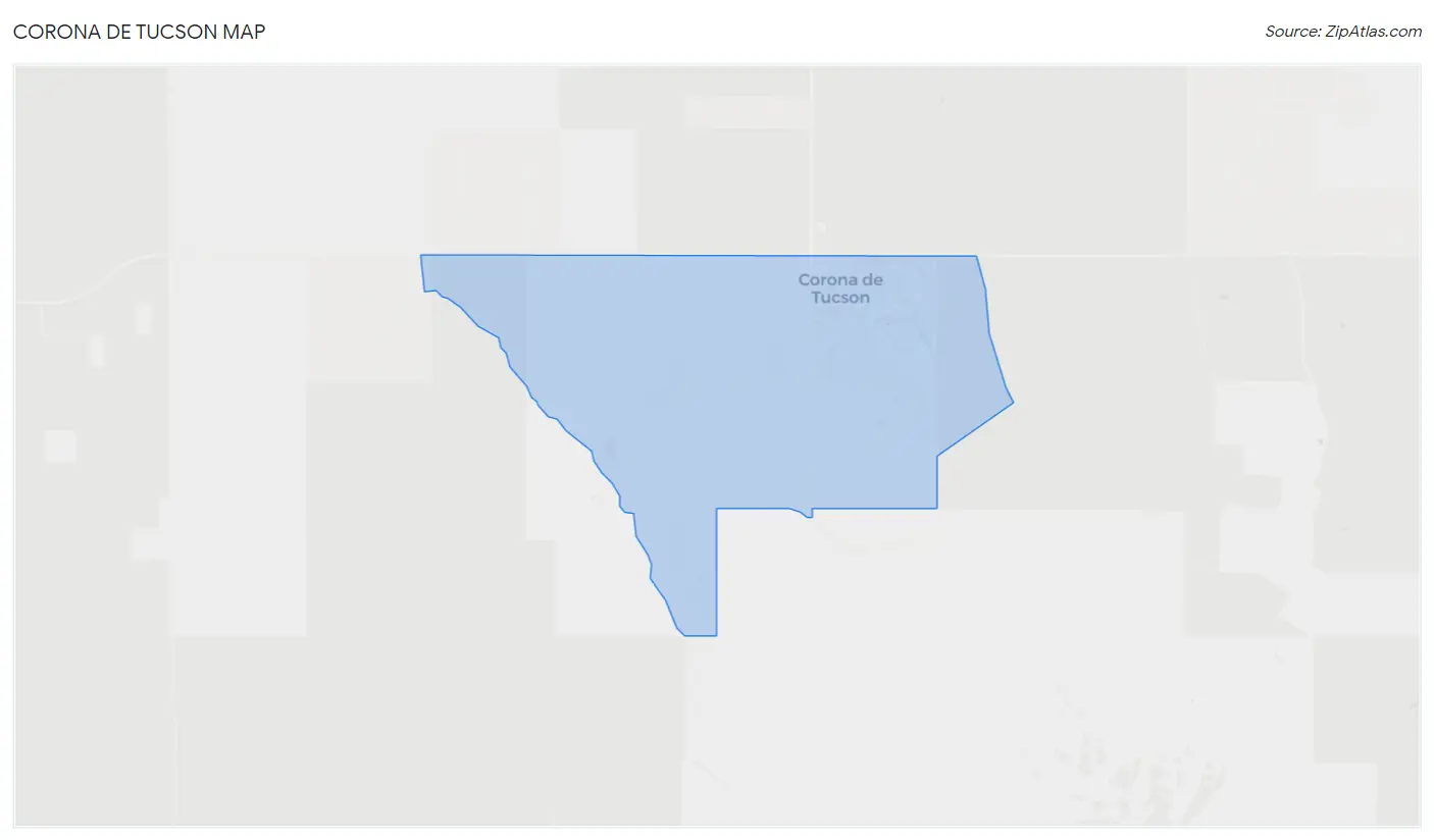 Corona de Tucson Map