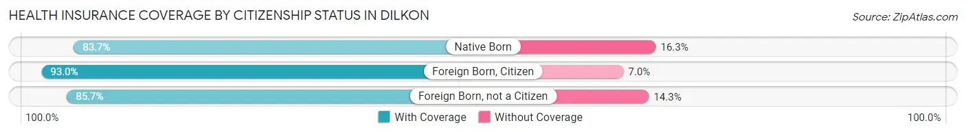 Health Insurance Coverage by Citizenship Status in Dilkon