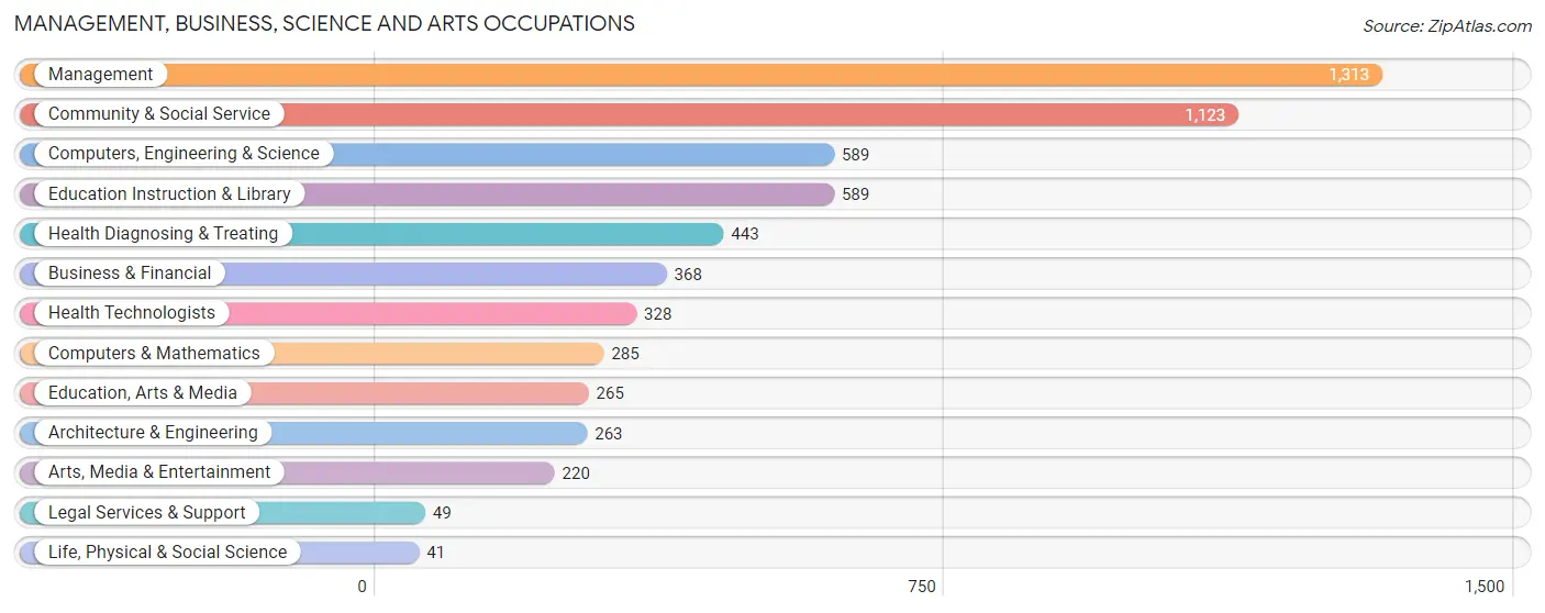 Management, Business, Science and Arts Occupations in Drexel Heights