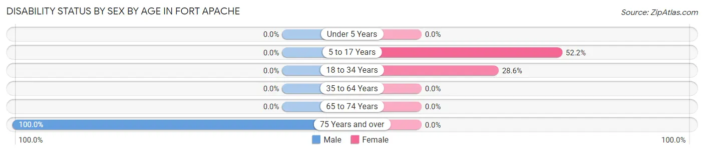 Disability Status by Sex by Age in Fort Apache